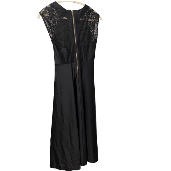 Label by 5 twelve black midi with lace and gold zip - Picture 3 of 6
